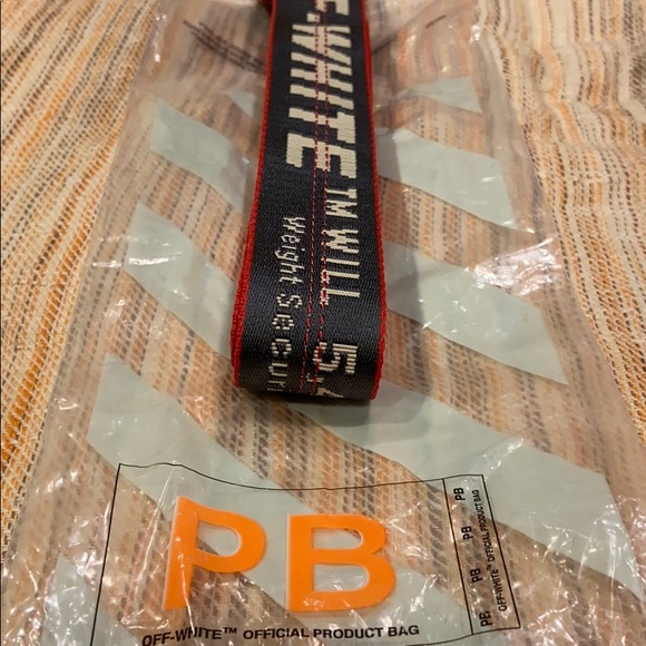 Off-white (anthracite/red) construction belt.